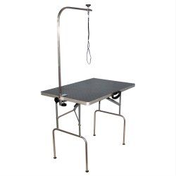 ТД ВЕТ Стол для груминга СВУ-12 с кронштейном, 900х600х750h (каркас черный)