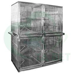 ТД ВЕТ Модуль клеток для хорьков из нержавеющей стали Vetbot CL2002, 1400х750х1940h