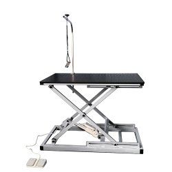 ТД ВЕТ Стол для груминга VETBOT-85 с электроприводом, с кронштейном, 1240х640х(300-950)h (каркас белый)