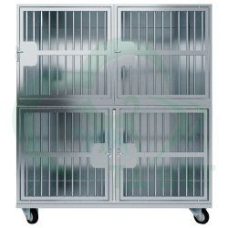 ТД ВЕТ Optima 4 Модуль на 4 клетки 1200х750(600)х1440(1540) мм с колесами