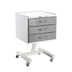 ВЗМО Стол тумба СИПС-М-01 с 3 ящиками СТАНДАРТ, цвет фасада серый