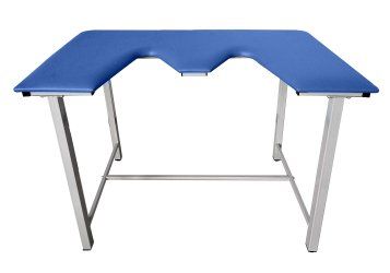 ТД ВЕТ Стол ветеринарный СВУ-5 для УЗИ, 1320x720x900, каркас серый, синяя обивка