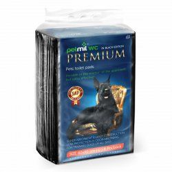 Лаурон пеленки для животных Black Premium с суперабсорбентом 60*90  8шт.
