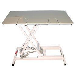 ТД ВЕТ Стол для УЗИ с откидными дверцами VETBOT-75 стол-ца пластик, эл/прив., 1320x720x(330- 1090)h мм (коврик-накладка