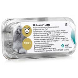 MSD Animal Health Нобивак Lepto вакцина для собак против лептоспироза 1 доза