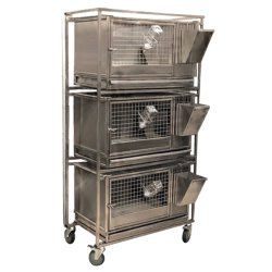 ТД ВЕТ Модуль клеток для лабораторных кроликов 800х745х1640(1800h) с колесами