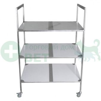 ТД ВЕТ Стеллаж для вивария, техуровневый 1110x800x1520(1620)h на колесах