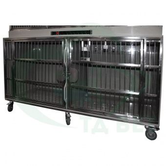 ТД ВЕТ Модуль из 5 клеток из полипропилена, 1800х700(600) х1490(1620) h с колесами