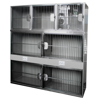 ТД ВЕТ Модуль из 7 клеток из полипропилена,1700х500х1770(1880)h с колесами