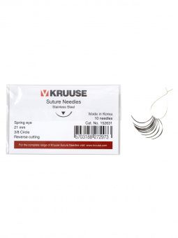 KRUUSE набор режущих хирургических игл 21 мм (3/8) 10 шт.