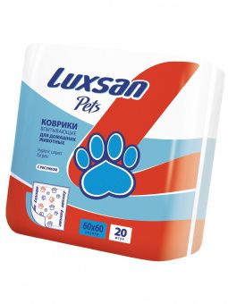 Коврики (пеленки) LUXSAN Premium для животных 60х60, 20 шт