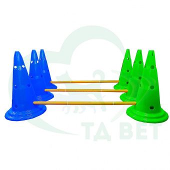 ТД ВЕТ Набор для кавалетти, 3 снаряда, 1310х300х510h