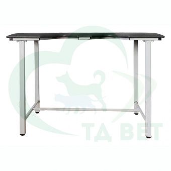 ТД ВЕТ Стол ветеринарный СВУ-5 для УЗИ, 1320x720x900, каркас серый, черная обивка