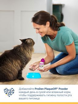 ProDen PlaqueOff средство для профилактики зубного камня у собак и кошек  40 г