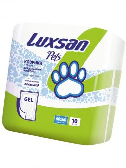 Коврики (пеленки) LUXSAN Premium GEL для животных 60х60, 10 шт