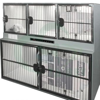 ТД ВЕТ Модуль клеток из полипропилена, 2х ярусный из 5 клеток 2/3, 1800х700(600)х1500(1660)h