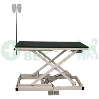 ТД ВЕТ  Стол VETBOT-72.1 без слива  со штативом, 1340х640х(330- 1050)h (каркас белый, пульт ножной)