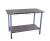 ТД ВЕТ Стол ветеринарный универсальный СВУ-50.02 нерж. сталь, п-обр каркас, 1300x600x900h мм (каркас серый)