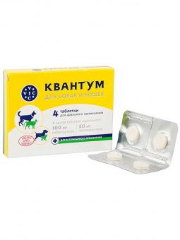 VIC Квантум таблетки для собак и кошек,  4 таб