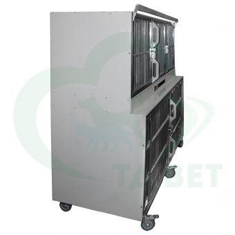 ТД ВЕТ Модуль из 5 клеток из полипропилена, 1800х700(600) х1490(1620) h с колесами