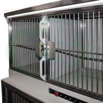 ТД ВЕТ Модуль из 5 клеток из полипропилена, 1800х700(600) х1490(1620) h с колесами