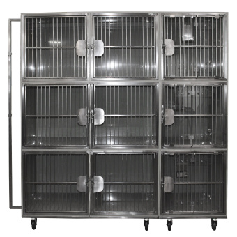 ТД ВЕТ Модуль из 6 клеток из полипропилена, 1800х600х1830(1960) h с колесами