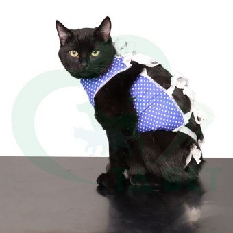 ТД ВЕТ Попона послеоперационная №0,5 для кошек (большая), фланель