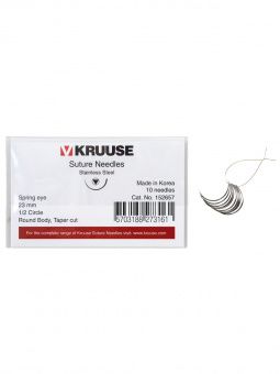 KRUUSE набор колюще-режущих хирургических игл 23 мм (1/2) 10 шт.