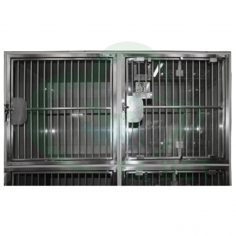 ТД ВЕТ Модуль из 6 клеток из полипропилена, 1800х600х1830(1960) h с колесами