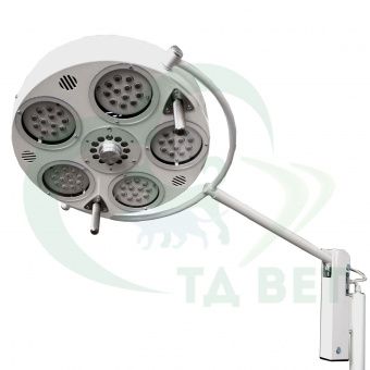 ТД ВЕТ Светильник ветеринарный хирургический напольный 734. Diode 6-ти ламповый.