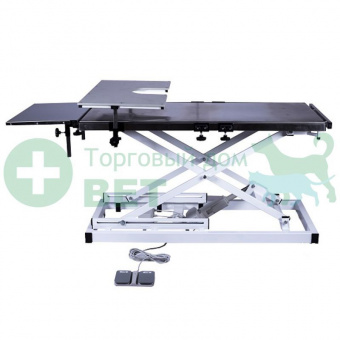 ТД ВЕТ Стол с подогревом ветеринарный офтальмологический VETBOT-96, 1730х700х(330- 1050)h (каркас белый, пульт ножной)