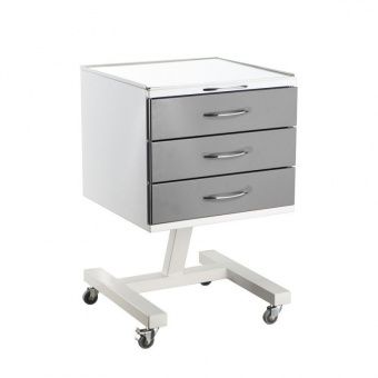 ВЗМО Стол тумба СИПС-М-01 с 3 ящиками СТАНДАРТ, цвет фасада серый