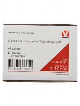 KRUUSE эндотрахеальная трубка без манжеты 3 мм