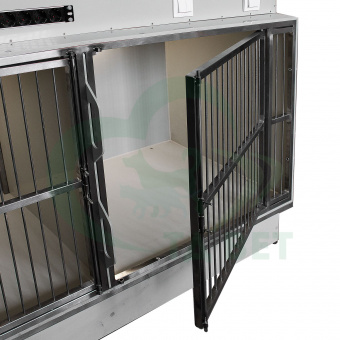 ТД ВЕТ Модуль из полипропилена из 5 клеток, разборный, с освещением 1800х600х1450(1750)h