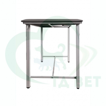 ТД ВЕТ Стол ветеринарный СВУ-5 для УЗИ, 1320x720x900, каркас серый, серая обивка