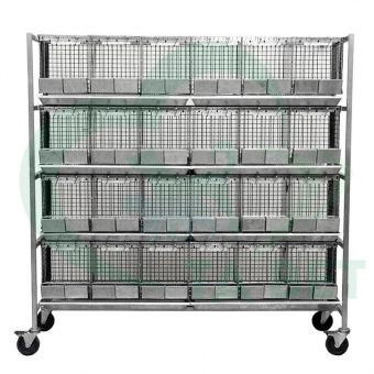 ТД ВЕТ Модуль из 24 клеток для лабораторных голубей Vetbot CL2007, 1970х600х1900h