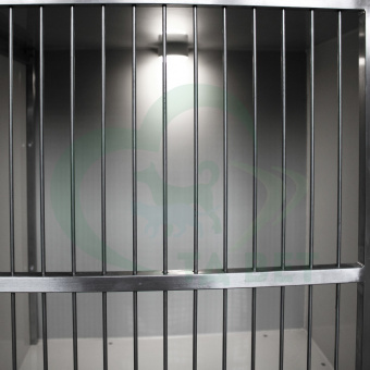 ТД ВЕТ Модуль из полипропилена из 5 клеток, разборный, с освещением 1800х600х1450(1750)h