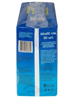 Доброзверики подстилки для животных "Super" с рисунком 60х60, 30 шт.