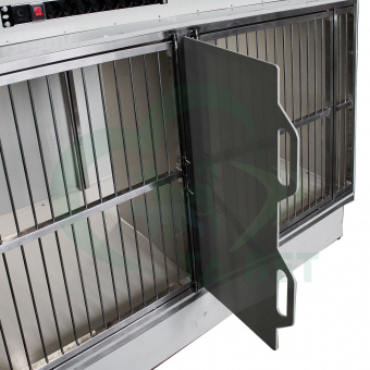 ТД ВЕТ Модуль из полипропилена из 5 клеток, разборный, с освещением 1800х600х1450(1750)h