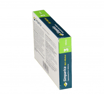 Zoetis Симпарика, жевательные таблетки для собак весом от 20-40кг, 80 мг, 3 таб.