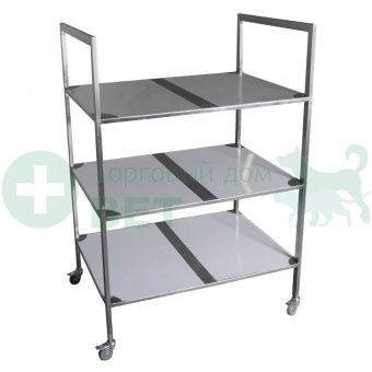ТД ВЕТ Стеллаж для вивария, техуровневый 1110x800x1520(1620)h на колесах