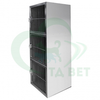 ТД ВЕТ Модуль клеток из полипропилена ,без к/о, 3х ярусный из 3 клеток 1/1/1, 600x600x1810(1970)h