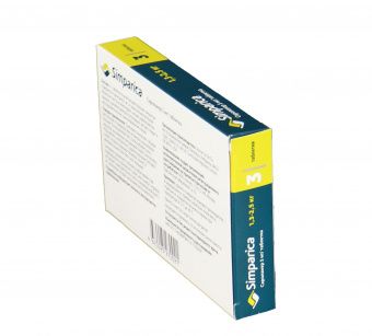 Zoetis Симпарика, жевательные таблетки для собак весом от 1,3-2,5кг, 5мг, 3 таб.