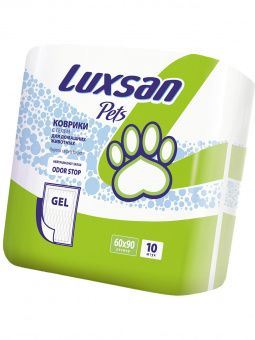 Коврики (пеленки) LUXSAN Premium GEL для животных 60х90, 10 шт