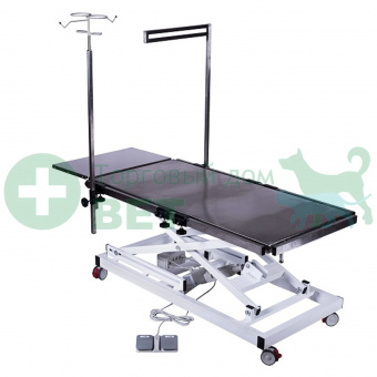 ТД ВЕТ Стол с подогревом ветеринарный офтальмологический VETBOT-96, 1730х700х(330- 1050)h (каркас белый, пульт ножной)