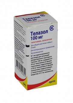 Zoetis Телазол 100 мг, 10 мл
