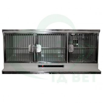 ТД ВЕТ Модуль из 5 клеток из полипропилена, 1800х700(600) х1490(1620) h с колесами