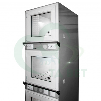 ТД ВЕТ Модуль из трех клеток для инфекционного стационара 620х800х2020(2180)h