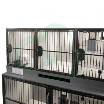 ТД ВЕТ Модуль клеток из полипропилена, 2х ярусный из 5 клеток 2/3, 1800х700(600)х1500(1660)h