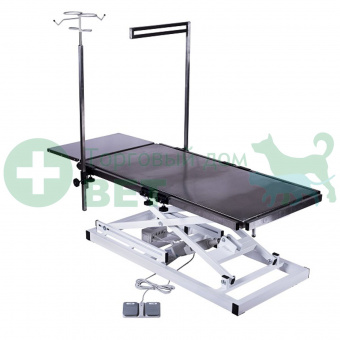 ТД ВЕТ Стол с подогревом ветеринарный офтальмологический VETBOT-96, 1730х700х(330- 1050)h (каркас белый, пульт ножной)